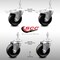 Service Caster 4 Inch SS Phenolic Swivel 3/8 Inch Threaded Stem Caster Total Lock Brake, 2PK SCC-SSTSTTL20S414-PHS-381615-2-S-2 - alternate 1